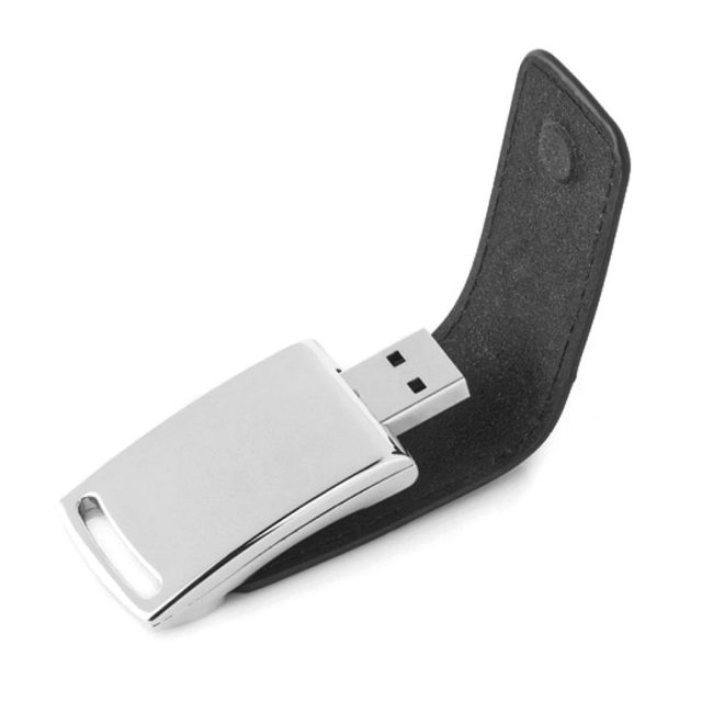 8745-16GB Deri USB Bellek