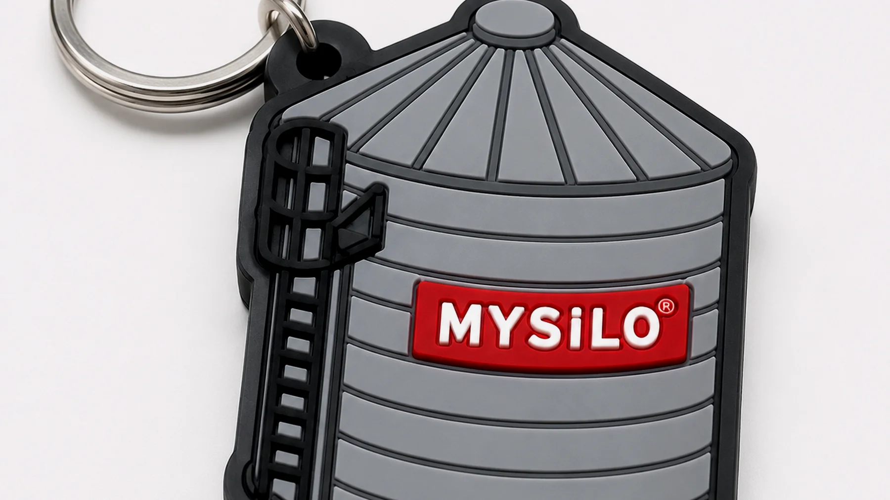 MYSILO markalı, müşterinin kendi ürün formunda özel kalıplı anahtarlık